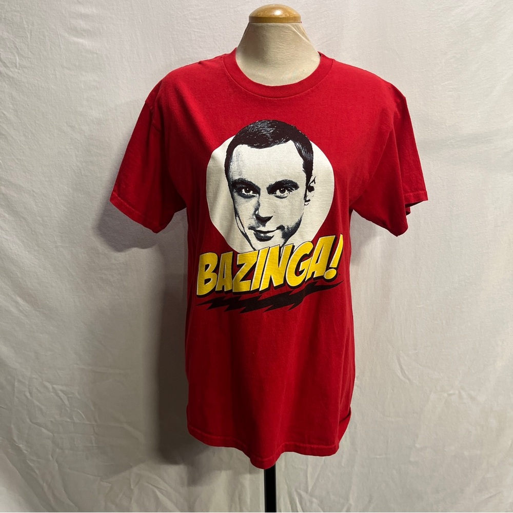 Ripple Junction Red Short Sleeve Graphic Tee big bad theory Sheldon